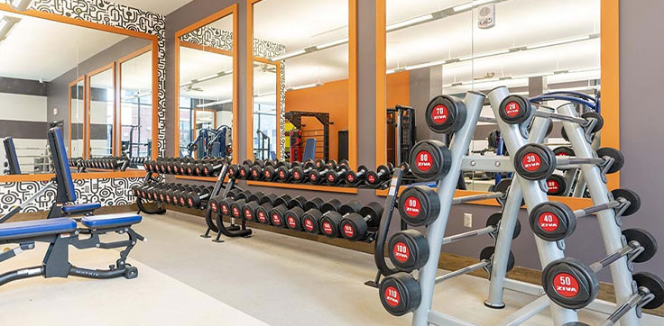 The Standard at Auburn fitness center