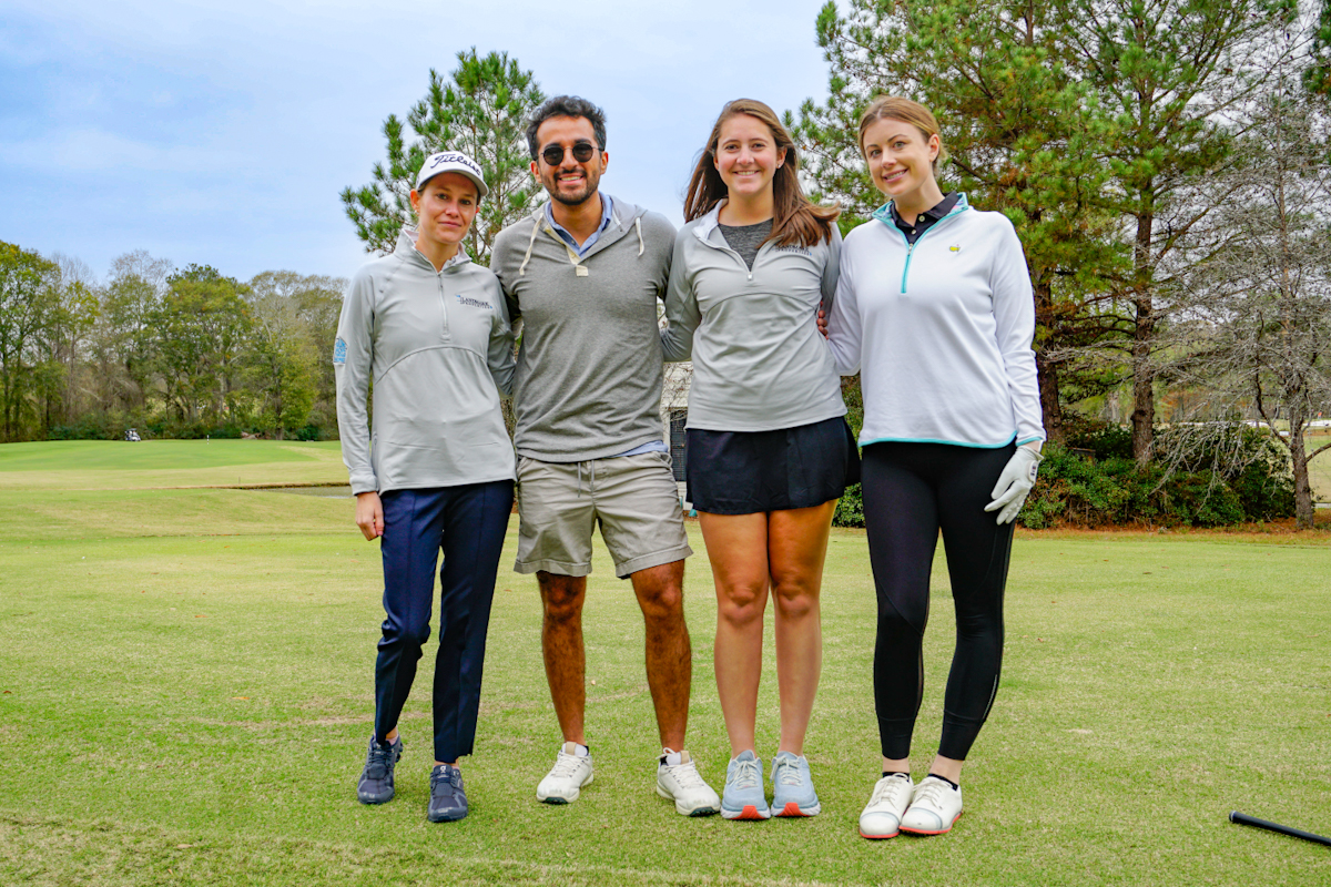 Group of friends on a golf course