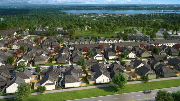 Aerial view of The Everstead at Conroe