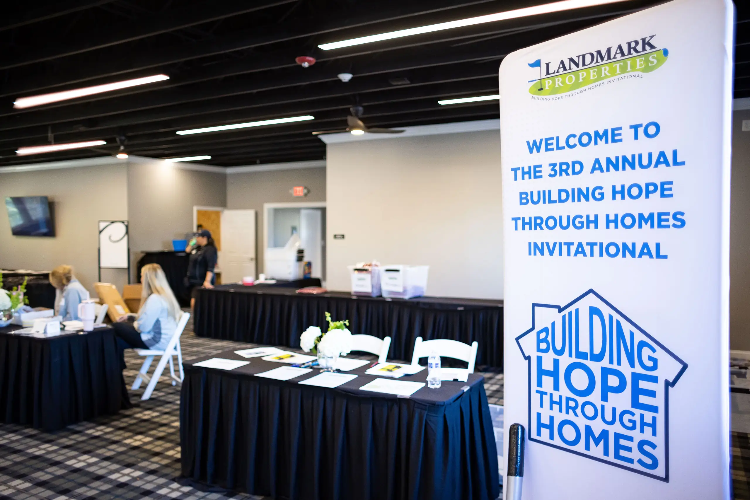 Building Hope Through Homes sign