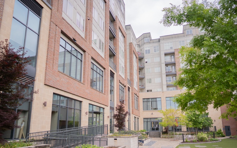 Apartment courtyard